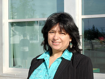Canada could protect all Inuit children against the respiratory syncytial virus, or RSV, as a way of preventing or limiting the spread of viruses like swine flu, suggests Dr. Anna Banerji, a pediatrician at St. Michael’s Hospital in Toronto, shown here at the International Congress of Circumpolar Health in Yellowknife. (PHOTO BY JANE GEORGE)