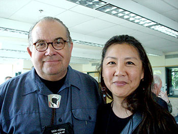 Dr. Ted Mala, the director of healing at the Anchorage Native Primary Care Centre, and Dr. Marjorie Mau from the department of native Hawaiian health at the University of Manoa in Hawaii were among the indigenous medical researchers attending the recent International Congress on Circumpolar Health in Yellowknife. (PHOTO BY JANE GEORGE)