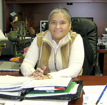 Elisapee Sheutiapik will contest the Iqaluit mayor's job for third time in next month's municipal election, to be held Oct. 19. (FILE PHOTO
