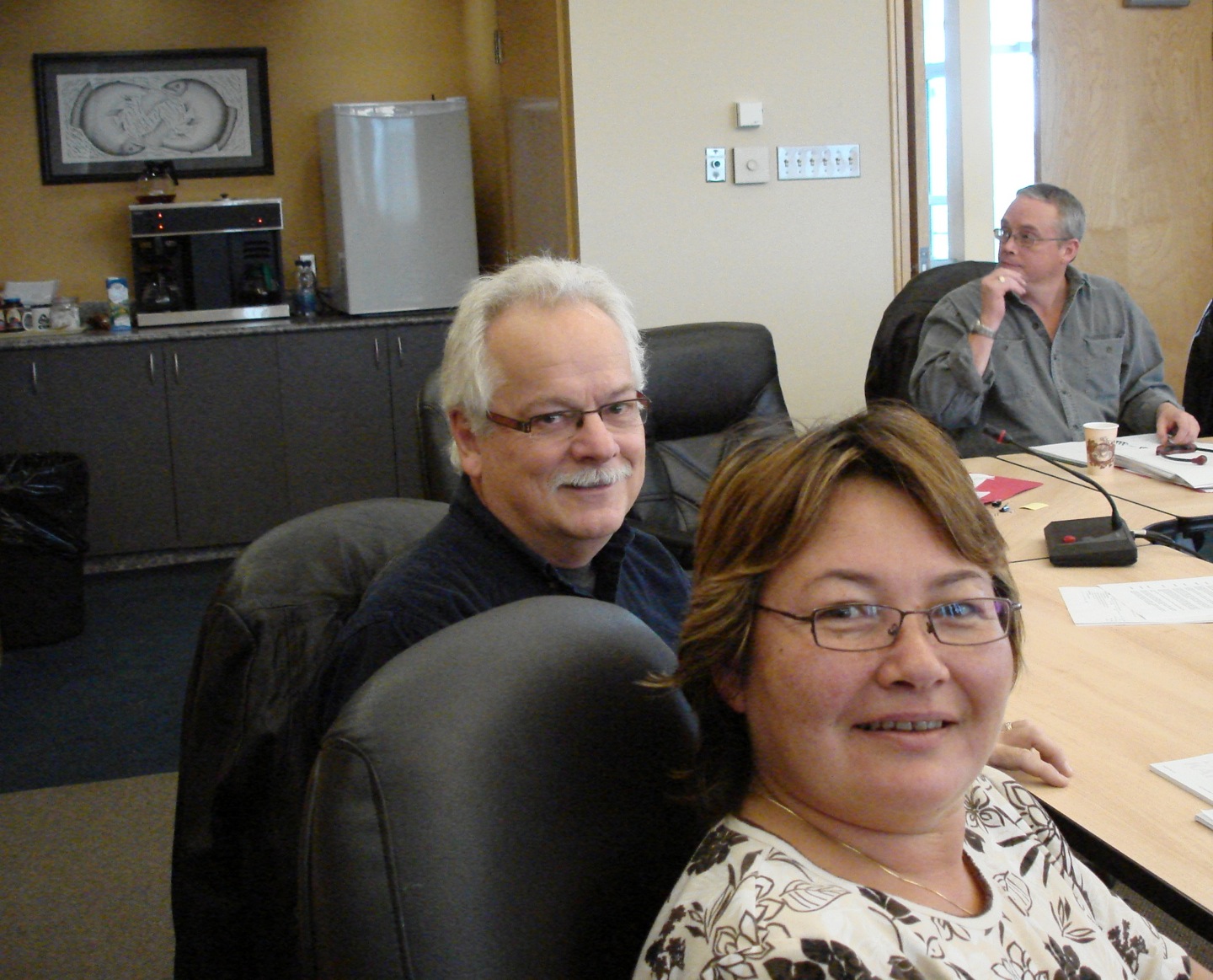 Nunavik has so far escaped the worst of swine flu so far, said Nunavik public health officials, Dr. Serge Déry and Elena Labranche. (PHOTO BY JANE GEORGE)