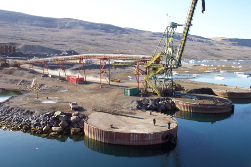 The port at Nanisivik is seen in this 2005 file photo. The Canadian Forces announced Thursday they've awarded a design contract for a naval fuelling station that could be in operation by 2014.