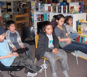 The Nunavut library system puts a strong emphasis on books aimed at children and young adults, and uses popular DVDs and video games that are based on books to lead people towards reading. (PHOTO COURTESY OF HOLLY BOIVIN)