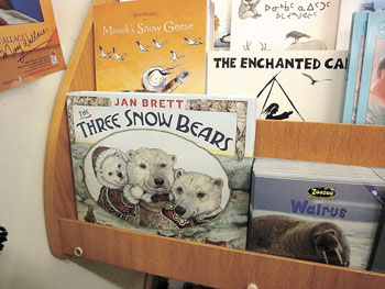 Arctic Ventures’ book department features a fine selection of children’s books in English, French and Inuktitut.
