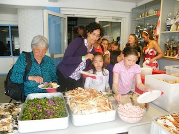 Delegates to the Inuit Circumpolar Council assembly and members of the general public were invited to taste local foods in Nuuk at a June 29 Inuit food festival. (PHOTO BY VICTORIA SIMIGAQ)