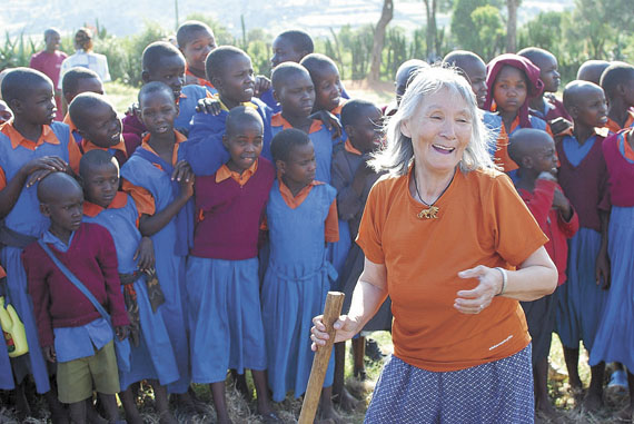 Elder Lucy Anautak of Akulivik was never short of energy during her recent visit to East Africa this past June, when she and group of students and teachers from Tukisiniarvik School in Akulivik visited Kenya. (PHOTO BY ADAM FEATHER)