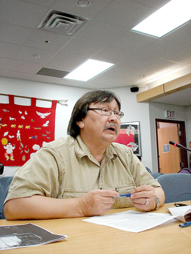 Charlie Lyall, mayor of Taloyoak, says his community will hold another liquor plebiscite as soon as possible. (FILE PHOTO)