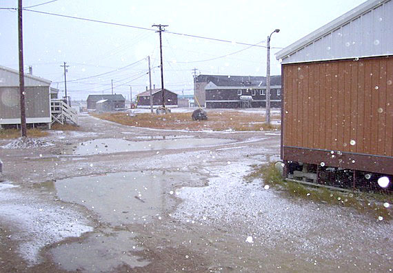 People in Cambridge Bay woke up Sept. 15 to the first snowfall of the season, although on the other side of the Arctic in Kuujjuaq temperatures remained well above normal, with a high of 19.7 C recorded on Sept. 14. (PHOTO BY JOE OTOKIAK)