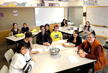 Here are the faces of the Nunavut’s future: a class of bright Grade 11 students at Kiilinik High School in Cambridge Bay. (PHOTO BY JANE GEORGE)