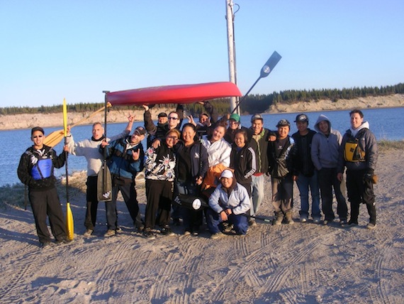 Here's the Great Whale River Canoe and Kayak Club’s first day on the river June 2010. (PHOTO BY ALLAN BROWN)