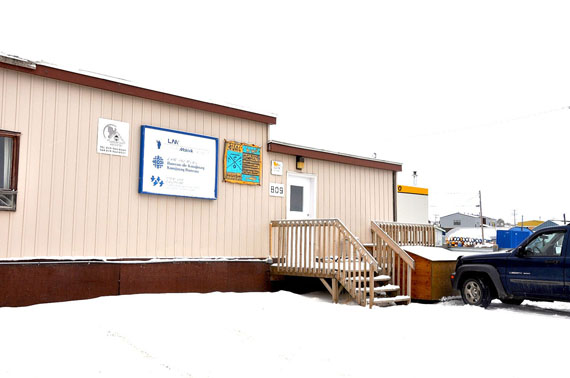 CBC’s Kuujjuaq headquarters is home to the regional week-day Inuttitut radio show, Tuttavik. (PHOTO BY SARAH ROGERS)