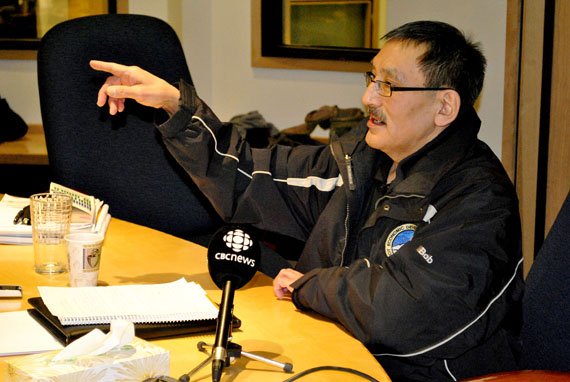 Bob Aknavigak, the chair of the Nunavut Economic forum, said Inuit impact and benefit agreements are designed by regional Inuit associations  to provide mining-related benefits primarily to people living in the same regions as the mines. (PHOTO BY JIM BELL)