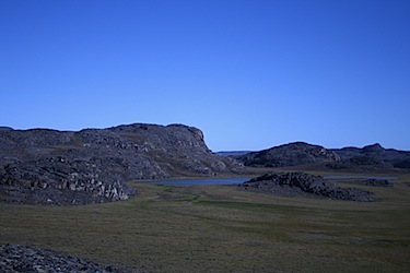 The Amaruk property near Kugaaruk appears to be rich in diamond-bearing kimberlite rock formations, according to Diamonds North Resources Ltd.. (PHOTO/DIAMONDS NORTH)