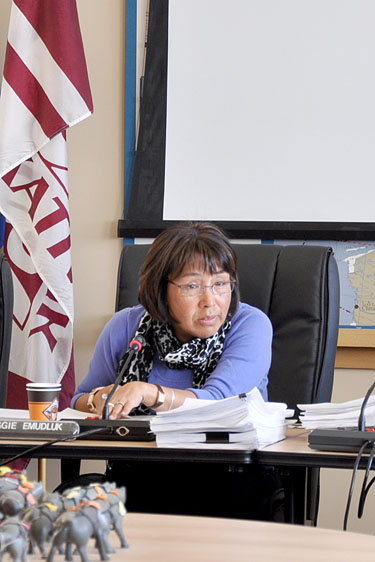 March 3 at the Kaittitavik Town Hall people in Kuujjuaq will have their say about Plan Nord, Quebec’s big development plan for northern Quebec. “We’re involved in this because we live here,” said KRG chair Maggie Emudluk about Quebec’s Plan Nord, which is expected to be released  later this month. (PHOTO BY SARAH ROGERS)