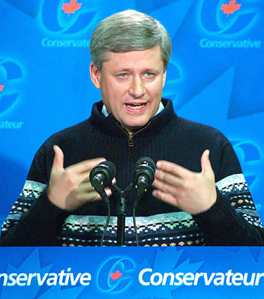 Conservative leader Stephen Harper. (FILE PHOTO)