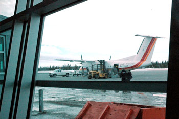 Air Inuit now operates 12 Dash 8-300 series aircraft, like this one at Kuujjuaq’s airport. (FILE PHOTO)