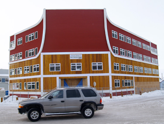 The Qamutiq office building in downtowen Iqaluit is seen shortly before its completion in February, 2010. The property could be part of a major Iqaluit real estate shakeup, as Northern Property REIT looks to take over a large portfolio of residential and commercial buildings in Nunavut's capital. (PHOTO BY CHRIS WINDEYER)