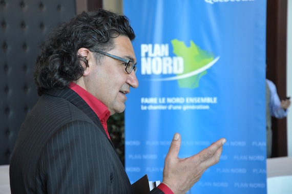 Nunavik's MP Romeo Saganash, shown here at the launch of Quebec’s Plan Nord earlier this month, has been named natural resources critic by NDP party leader Jack Layton. (PHOTO BY DAVID BENOIT)