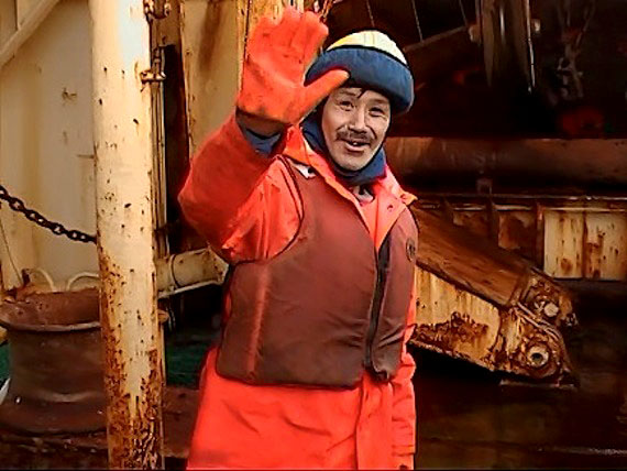 Makivik Corp. is looking for young Nunavik men who are eager to work on one of two factory trawlers later this summer, like long-time trawler worker Jamie Etok. They'll receive training next month for the job, says Neil Greig, director of Makivik's economic development and marine division, and, afterwards, there's a chance to earn good money on board the trawlers. (PHOTO COURTESY OF MAKIVIK CORP.)
