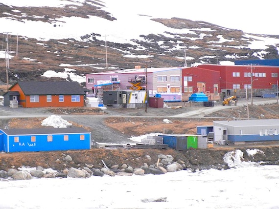 With a growing school population of 144 students from Kindergarten to Sec. Five (Grade 11 in Nunavut), Kangirsuk’s Sautjuit school needed more space — and soon it will have when an addition with six new classrooms is completed. (PHOTO BY JANE GEORGE)