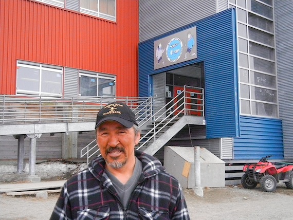 Tommy Kudluk,  the centre director at Kangirsuk’s Sautjuit school, says the school is doing well thanks to its committed teachers and new resources. (PHOTO BY JANE GEORGE