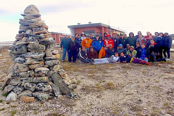 Cadets with the Kativik Regional Police Force returned this week from a visit to the Pingualuit provincial park, located about 80 kilometres from the community of Kangiqsujuaq. Building life skills, strength and self-confidence are among the goals of a new cadet program launched last year by the KRPF. From July 11 to 15, 29 cadets from Kangiqsualujjuaq, Kuujjuaq, Quaqtaq, Inukjuak and Puvirnituq walked around the Pingualuit crater and reached the Puvirnituq River. (PHOTO COURTESY OF MAALI TUKIRQI)