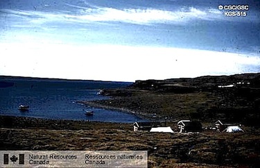 This Natural Resources Canada photo shows the way Haig Inlet on the Belcher Islands looked back in the 1950s.
