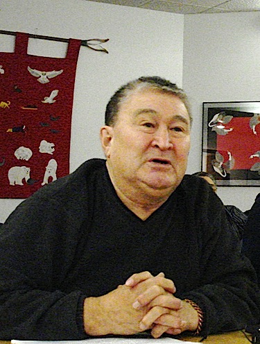 Bill Lyall, president of the board of directors of Cambridge Bay's Ikaluktutiak Co-operative Ltd. and Arctic Co-operatives Ltd., shown here at a recent Kitikmeot Inuit Assoc. meeting, was presented with the Canadian Co-operative Achievement Award on June 28 in Halifax. (FILE PHOTO)
