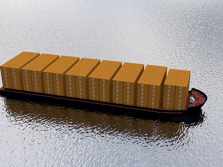 In 2009, NTCL promised a more timely and cheaper delivery would result from its use of this new $14.6-million, 12,000-tonne barge to carry dry cargo north from Vancouver. (FILE PHOTO)