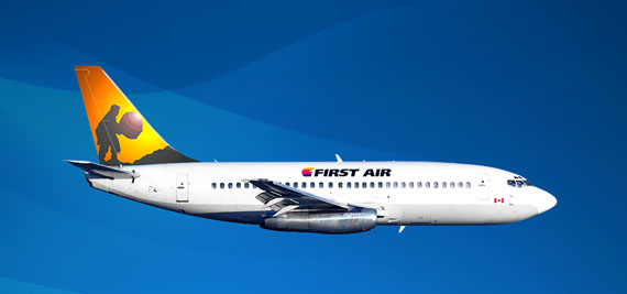 This is the Boeing 737-200C combi aircraft that crashed Aug. 20 near Resolute, killing 12 people and injuring three others. The aircraft, which bears the Canadian registration designation CGNWN, was manufactured in 1975. Before Northwest Territorial Airways imported the aircraft in 1989, it was flown by Wien Air Alaska, AirCal and American Airlines. First Air acquired it from Northwest Territorial Airways Ltd. in 1998. The 737-200 series of aircraft are renowned for their ability to land and take off on gravel runways. (IMAGE COURTESY OF FIRST AIR WEBSITE)