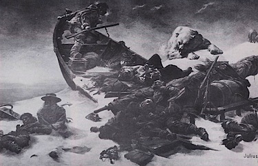 At its time, the loss of Sir John Franklin and his 128 men, who, as depicted here as they attempted to reach safety, was an enormous disaster, one which continues draw the interest of historians and others. (FILE IMAGE)