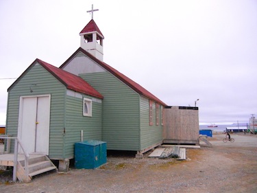 A private ceremony was held on the morning of Aug. 21 at Resolute Bay's St. Barnabas Anglican church for people to pay their respects to their family, friends and colleagues who perished in the crash. (PHOTO BY JANE GEORGE)