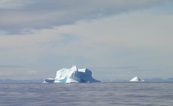This is how the Davis Strait looks on a good day in August, but it's generally rough and dark conditions mean that clean-up of an oil spill could be difficult, according to a new study prepared for the National Energy Board. (FILE PHOTO)