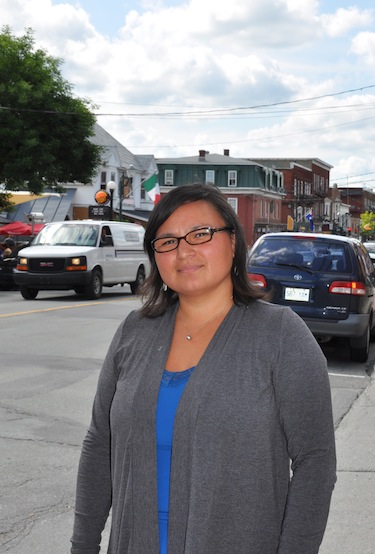 Eva Papigatuk of Salluit, who now lives in the southern Quebec town of Magog, works as a consultant to Quebec-based Attraction, which produces and distributes a line of Inuit-inspired clothing called Inuk. (PHOTO BY SARAH ROGERS)