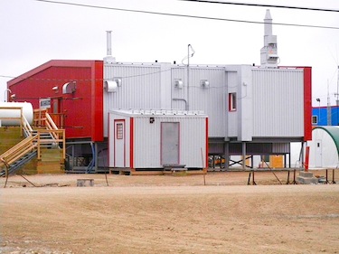 The new laboratory, part of an $11-million expansion and renovation of the Polar Continental Shelf Programs' facilities, contains three separated lab areas, and is equipped with a walk-in freezer and cooler, minus 80C freezer, fume hoods, compressed air supply, water purification system, sinks and electrical outlets for computers and specialized equipment. (PHOTO BY JANE GEORGE)