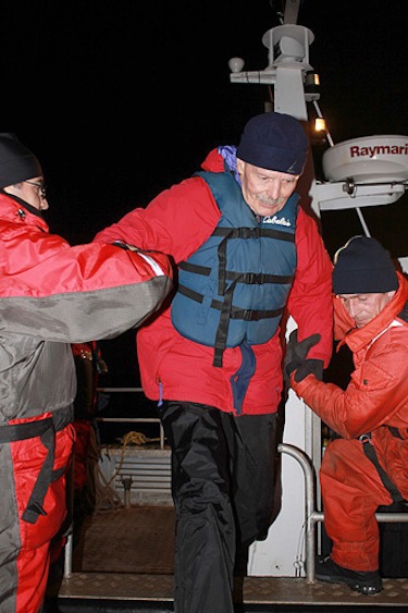 It was a tricky evacuation when more than 100 passengers and crew from the Clipper Adventurer arrived in Kugluktuk by barge in the early hours of Aug. 30, 2010. But the transfer would have been much more difficult if the grounding of the cruise ship had led to injuries. (FILE PHOTO)