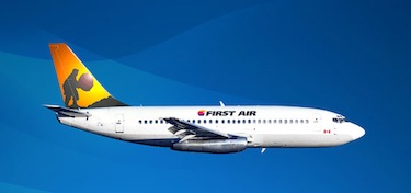 This First Air 737-200C, built to carry both passengers and cargo, crashed into a hillside near the Resolute Bay airport on Aug. 20. A new 737 jet will start flying for First Air this month. (FILE PHOTO)