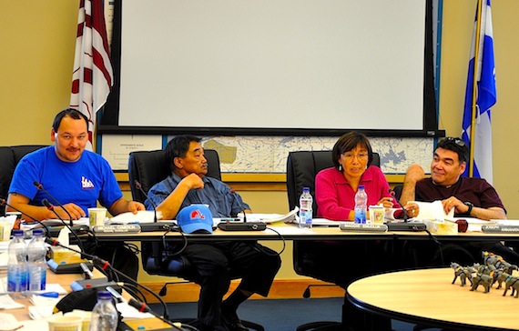 Want to ask a question at the Kativik Regional Government's meeting of regional councillors? Show up on the last day of the meeting – and expect a response in Inuktitut. This week's meeting in Kuujjjuaq wraps up Sept. 15. (PHOTO BY SARAH ROGERS)