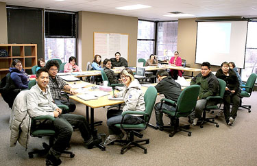 This is one of the new classrooms used by Nunavut Sivuniksavut, the Ottawa-based college program for Inuit youth, at 450 Rideau St. in Ottawa. The program wants to take in more students but now faces increasingly tight finances. (FILE PHOTO)