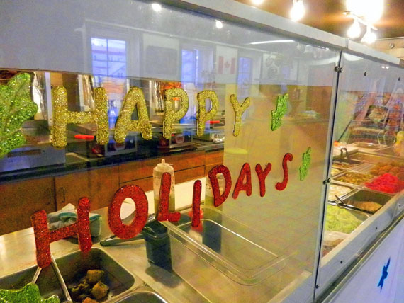If you're craving escape from winter's darkness and cold, go to the Iqaluit's first — and only — Lebanese restaurant, Yummy Shawarma, whose foods offer a taste trip to the warmer, sunny Middle East. Read about Yummy Shawarma on Nunatsiaqonline.ca. (PHOTO BY JIM BELL)