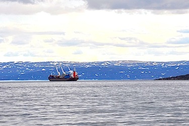The federal government says it will introduce a permanent exemption of a fee for commercial ships doing community resupply across the Arctic later this year. (FILE PHOTO)