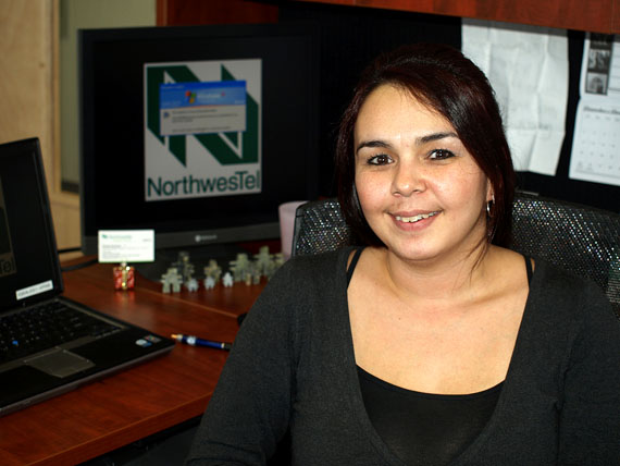 Carmen Kootoo, who has worked for Northwestel for 17 years, said she has always found the company to be inclusive and supportive. Kootoo started out in the company’s call centre and now works as an account manager in Iqaluit. (DEAN MORRISON)