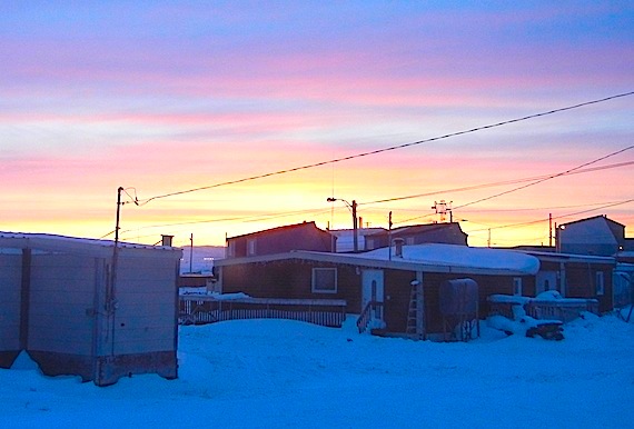 The sun sets in Iqaluit shortly before 7:30 p.m.From 8:30 p.m. to 9:30 p.m. on March 31 many people around the world plan to turn off their lights and observe Earth Hour, a symbolic gesture in the fight against climate change. 