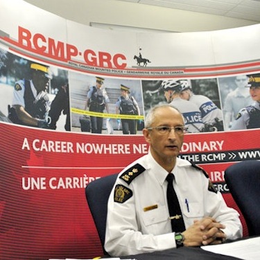 Supt. Hilton Smee, second in command at RCMP 