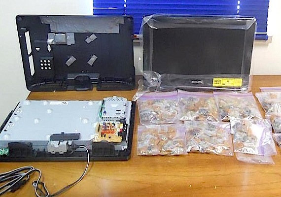 Police in Nunavut say they’ve uncovered marijuana shipped to two different communities concealed in televisions over the last five weeks. Read about the more recent seizure in Cape Dorset on Nunatsiaqonline.ca. (PHOTO COURTESY OF THE RCMP)