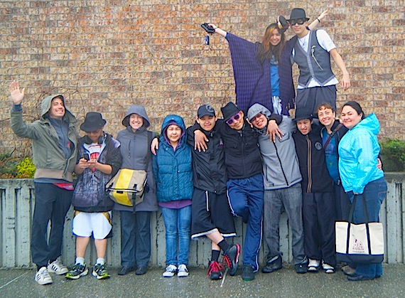 This group of Nunavik youth who are involved in the Cirqiniq social circus program recently wrapped up a trip to southern Quebec. (PHOTO COURTESY OF THE KATIVIK REGIONAL GOVERNMENT)