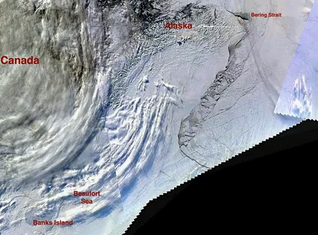 Here's view of the frozen ice under the sun near Pangnirtung, as captured by David Kilabuk. (PHOTO BY DAVID KILABUK)