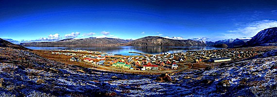 This panoramic shot of Pangnirtung took David Kilabuk 21 images to craft, with three different exposures. (PHOTO BY DAVID KILABUK)