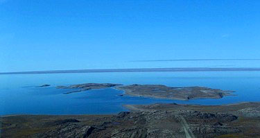 At a May 2 technical meeting in Iqaluit, Baffinland Iron Mines Corp. had to fend off questions about the impacts of shipping to and from Steensby Inlet, shown here in an image from a Baffinland presentation.