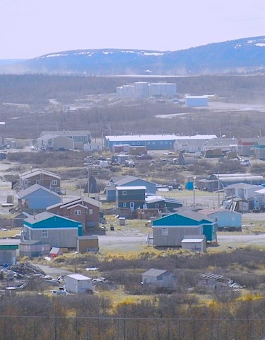 Dust is a problem in Kuujjuaq on hot dry days as this photo take June 2 shows. The dust causes some to have more trouble breathing and also cloaks vehicles and the inside of houses with dust.(PHOTO BY JANE GEORGE)