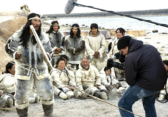 A crew shoots a scene from the Arnait Video Productions feature film Before Tomorrow in 2008. Now they’ve started work on a new film that’s set in the modern world. 